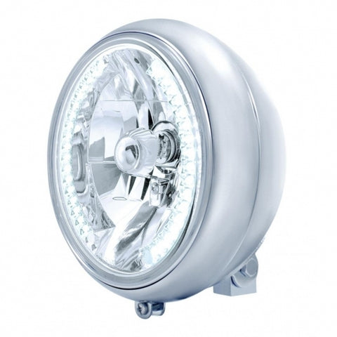 7" Motorcycle Headlight With 34 White LED Bulb