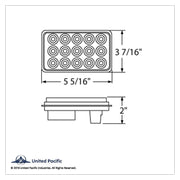 15 LED Rectangular Back-Up Light