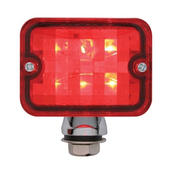 6 LED Medium Rod Light - Red LED/Red Lens