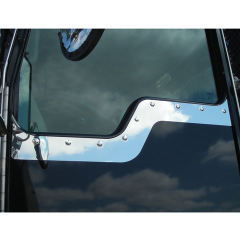 Stainless Daylight Door Trim For 2008+ Kenworth Models With Daylight Door