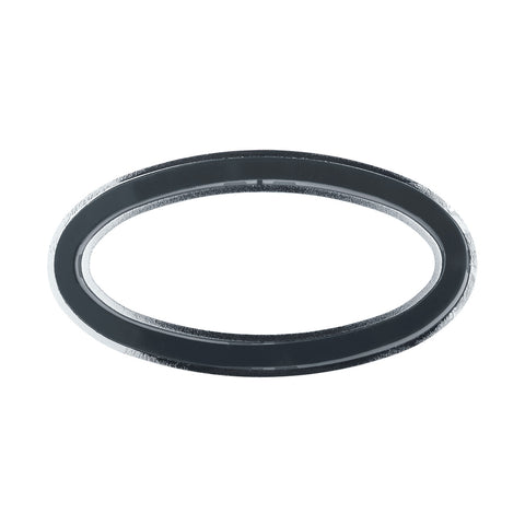Chrome Plastic Bezels With Visor For 3" X 1-1/8" Peterbilt Door Emblem (Card of 2)
