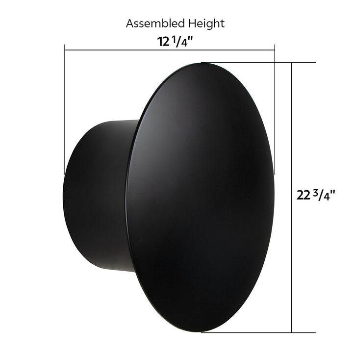 Aero Full-Moon Rear Axle Cover Kit - Matte Black