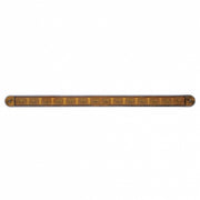 14 LED 12" Turn Signal Light Bar With Bezel - Amber LED/Amber Lens