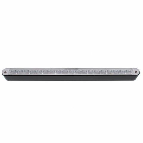 19 LED 12" Reflector Light Bar With Black Housing - Red LED/Clear Lens