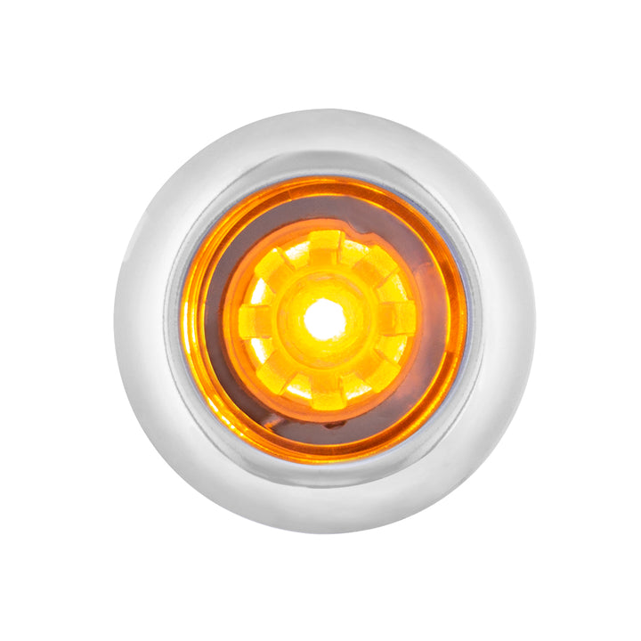 LED Single Function ArcBlast 3/4" Mini Light (Clearance/Marker) - Amber LED/Clear Lens United Pacific 34826