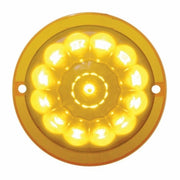 13 LED Watermelon Truck-Lite Style Cab Light - Amber LED/Amber Lens