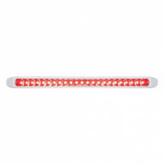 23 LED 17-1/4" Reflector Light Bar With Bezel (Stop, Turn & Tail) - Red LED/Red Lens