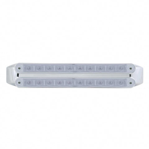 Dual 10 LED 9" Turn Signal Light Bars - Amber LED/Clear Lens