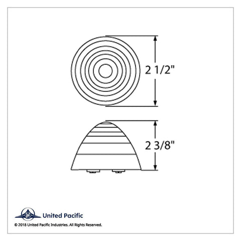 13 LED 2-1/2" Round Beehive Light (Clearance/Marker) - Amber LED/Amber Lens