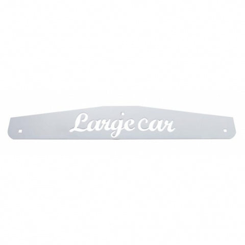 4" X 24" Stainless Largecar Bottom Mud Flap Plate - Bolt Thru