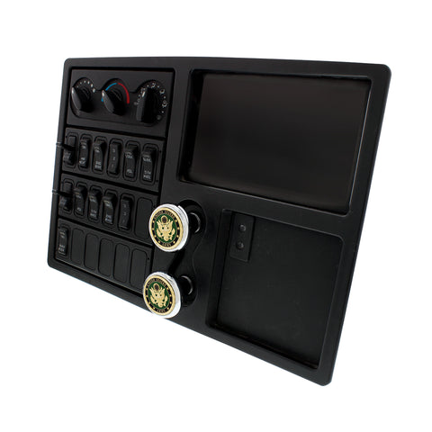 Deluxe Military Medallion Air Valve Knobs - Army