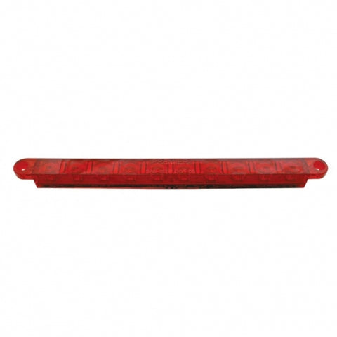10 LED 9" Light Bar (Stop, Turn & Tail) - Red LED/Red Lens