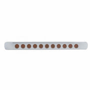 11 LED 17" Light Bar With Bezel (Stop, Turn & Tail) - Red LED/Red Lens