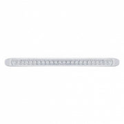 23 LED 17-1/4" Reflector Turn Signal Light Bar With Bezel - Amber LED/Clear Lens
