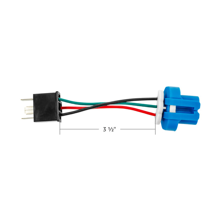 9007 to H4656 3-Pin Bulb Conversion Adapter Plug