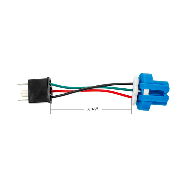 9007 to H4656 3-Pin Bulb Conversion Adapter Plug