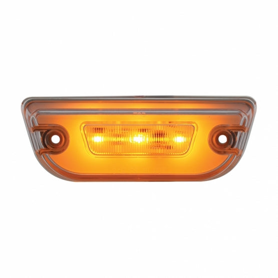 11 LED GloLight Cab Light For Peterbilt 579 &amp; Kenworth T680/T770/T880 - Amber LED/Clear Lens