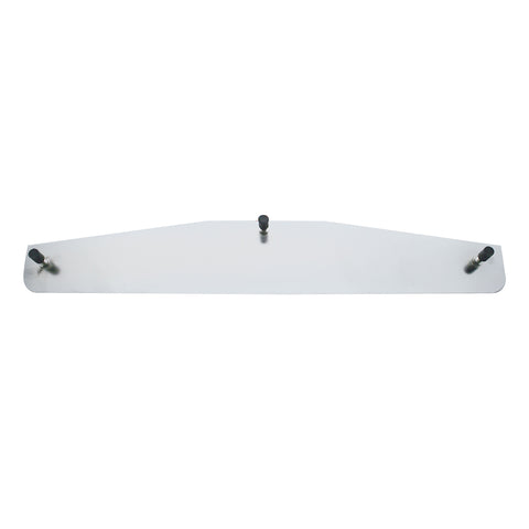 3" X 14" Chrome Standard Bottom Mud Flap Plate - Welded Stud