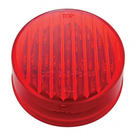 13 LED 2-1/2" Round Light Kit (Clearance/Marker) - Red LED/Red Lens