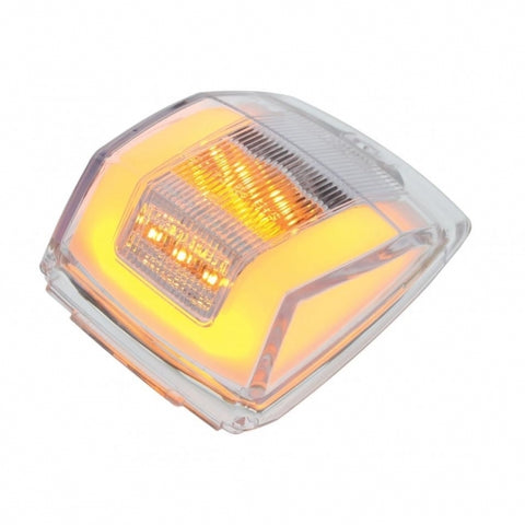 24 LED GloLight Square Cab Light - Amber LED/Clear Lens