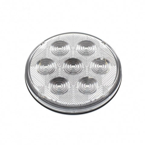 7 LED 4" Round Competition Series Light (Stop, Turn & Tail) - Red LED/Clear Lens