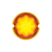 9 LED Dual Function GloLight Watermelon Cab/Auxiliary Light - Amber LED / Amber Lens