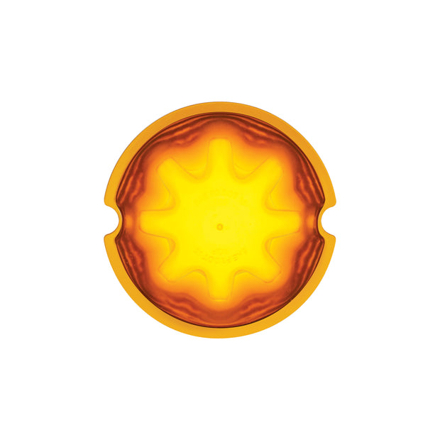 9 LED Dual Function GloLight Watermelon Cab/Auxiliary Light - Amber LED / Amber Lens