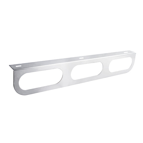 Stainless Light Bracket With 3X Oval Light Cutouts