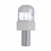 Single LED License Plate Fasteners - White LED (2-Pack)