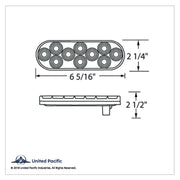 20 LED 6" Oval Back-Up Light - Competition Series