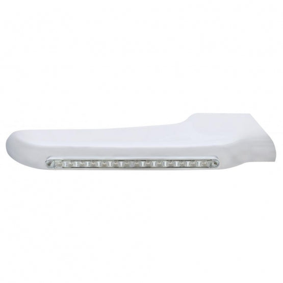 14 Amber LED Front Fender Cover For Peterbilt 388 (2008-2015) &amp; 389 (2008-2023)-Clear Lens - Passenger