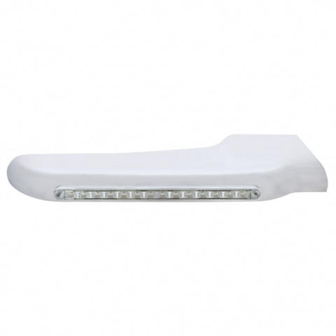 14 Amber LED Front Fender Cover For Peterbilt 388 (2008-2015) & 389 (2008-2023)-Clear Lens - Passenger