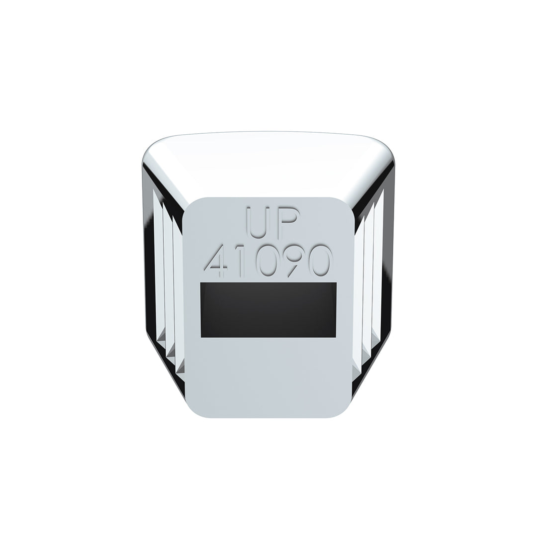 Chrome Plastic A/C &amp; Heater Slider Control Knob For Kenworth/Freightliner - Plain (Card Of 3)