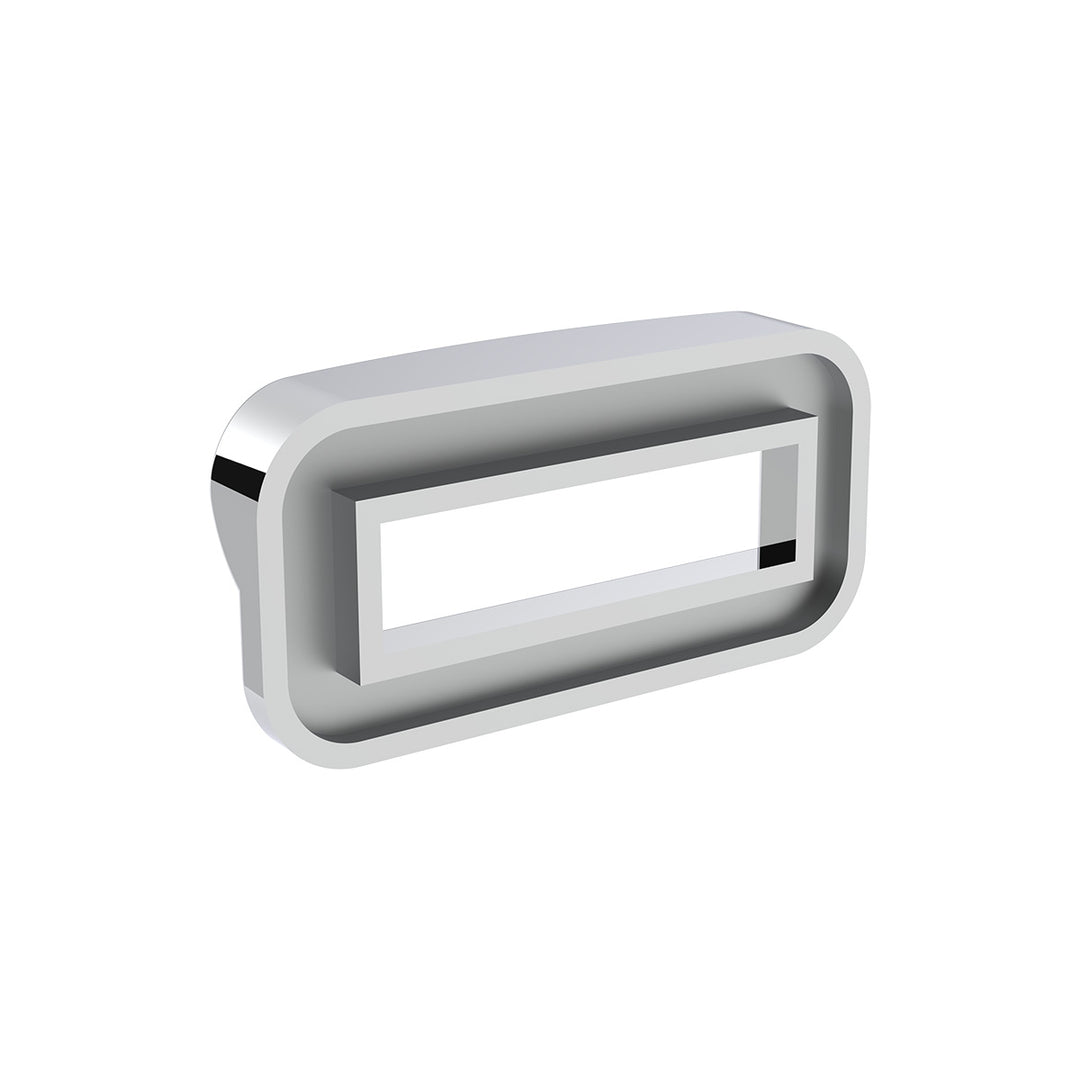 Chrome Plastic Toggle Switch Label Cover With Visor For 2002+ Peterbilt (Card Of 6)