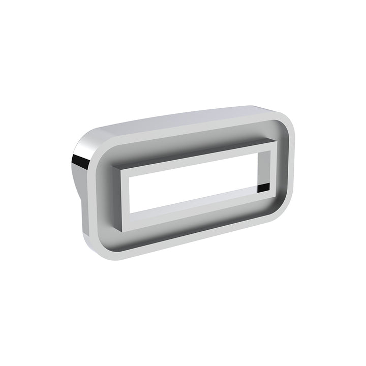 Chrome Plastic Toggle Switch Label Cover With Visor For 2002+ Peterbilt (Card Of 6)