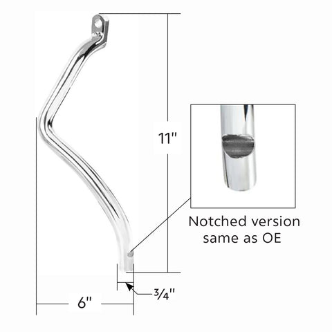 Chrome Clutch Pedal Arm For Peterbilt 378 (1988-2007)& 379 (1987-2007)