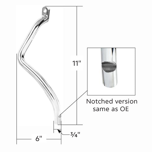 Chrome Clutch Pedal Arm For Peterbilt 378 (1988-2007)& 379 (1987-2007)