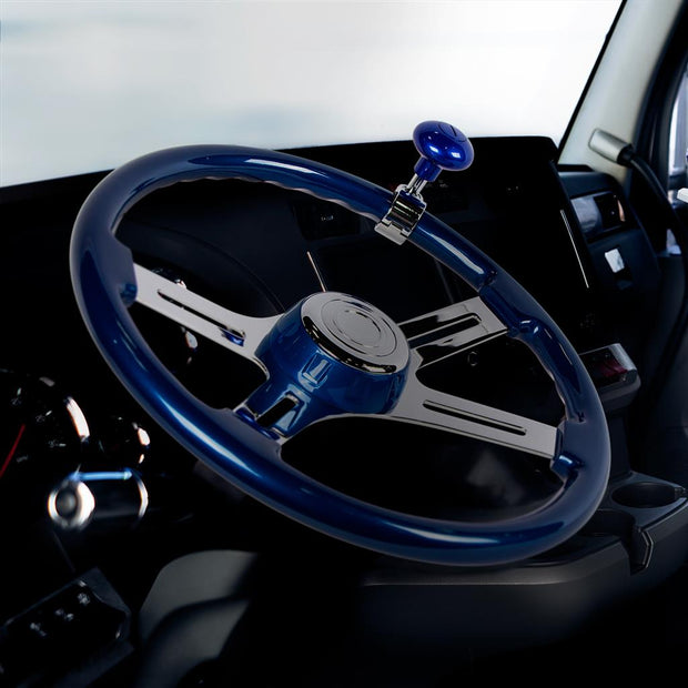 Heavy Duty Steering Wheel Spinner - Indigo Blue