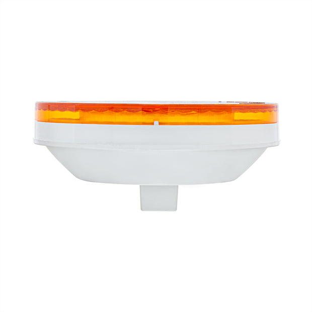 16 LED 4" Round Turbine Light (Turn Signal) - Amber LED/Amber Lens