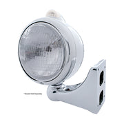 Chrome Guide 682-C Headlight H6024 & Dual Mode LED Signal - Clear Lens