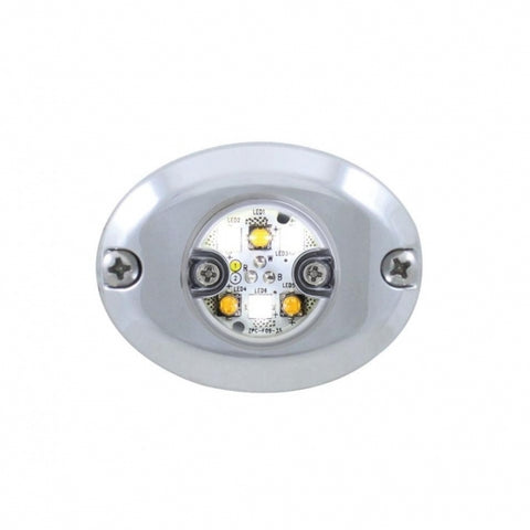 6 LED 1" Warning Light - Split Color