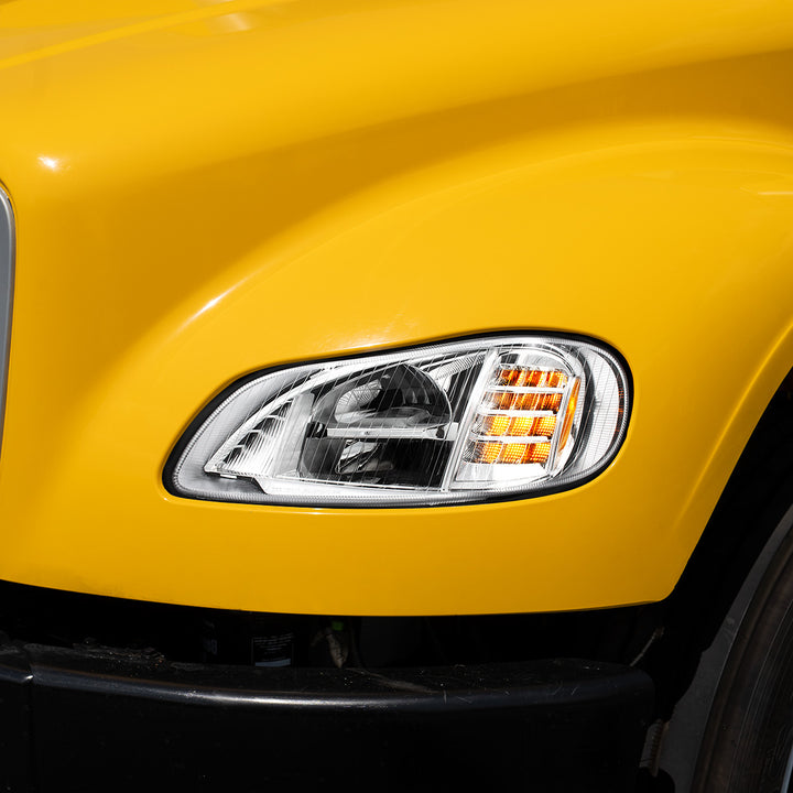 Chrome High Power Full LED Headlight For 2003-2024 Freightliner M2-Driver