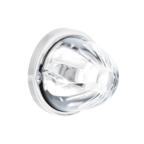 Star-Burst Glass Watermelon Light Flush Mount Kit-White LED/Clear Lens