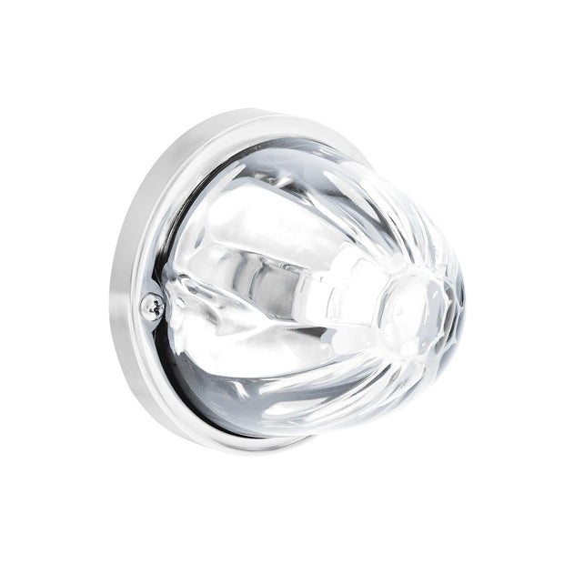 Star-Burst Glass Watermelon Light Flush Mount Kit-White LED/Clear Lens