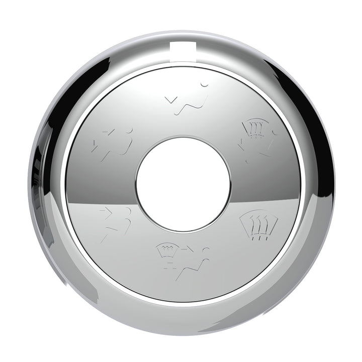 Chrome Plastic A/C Control 6-Piece Dial Covers For 2018-2023 Freightliner Cascadia