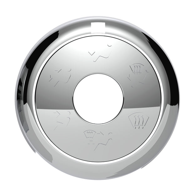Chrome Plastic A/C Control 6-Piece Dial Covers For 2018-2023 Freightliner Cascadia