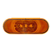 3 LED 6" Oval Light(Turn Signal)-Amber LED/Amber Lens