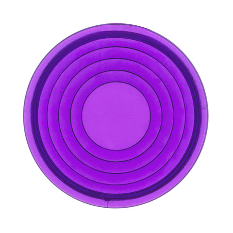 Round Map Light Lens For 2006+ Peterbilt - Purple