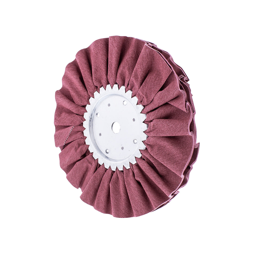 8" Red Treated Airway Buff - 5/8" &amp; 1/2" Arbor