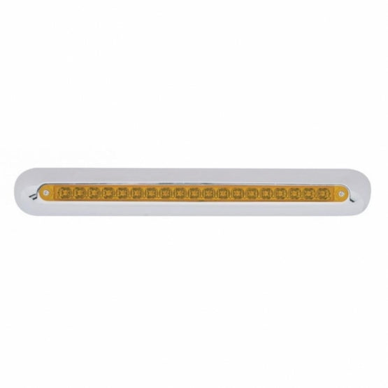 Freightliner 19 LED 12" Mirror Light Bar - Amber LED/Amber Lens